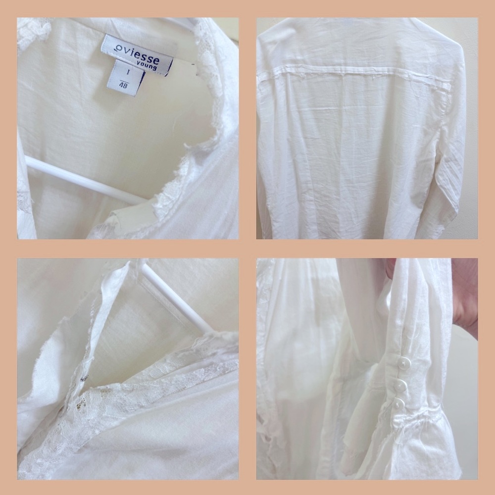 White cotton shirt/blouse